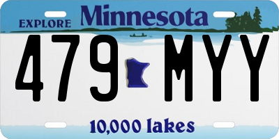 MN license plate 479MYY