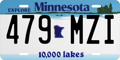 MN license plate 479MZI