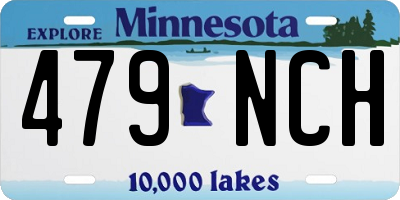 MN license plate 479NCH