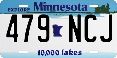 MN license plate 479NCJ