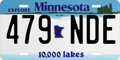 MN license plate 479NDE