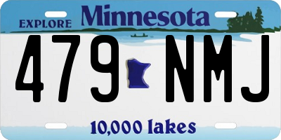 MN license plate 479NMJ