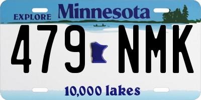 MN license plate 479NMK