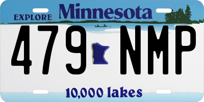 MN license plate 479NMP