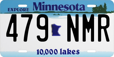 MN license plate 479NMR