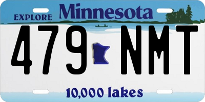 MN license plate 479NMT