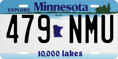 MN license plate 479NMU