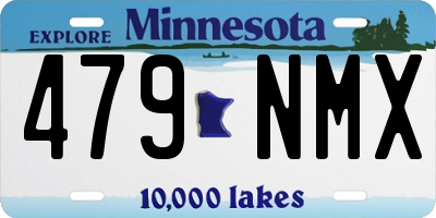 MN license plate 479NMX