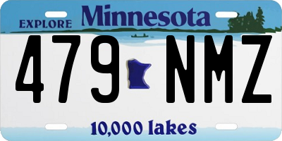 MN license plate 479NMZ