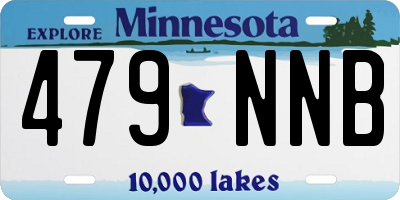 MN license plate 479NNB