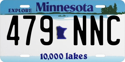 MN license plate 479NNC