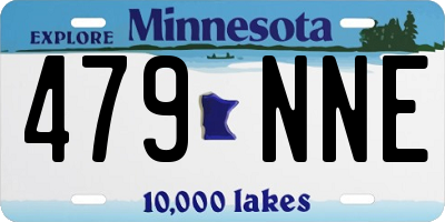 MN license plate 479NNE