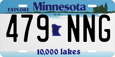 MN license plate 479NNG