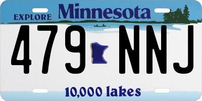MN license plate 479NNJ