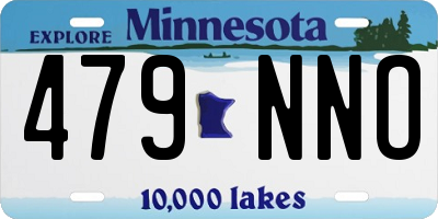 MN license plate 479NNO