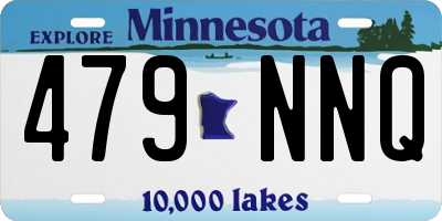 MN license plate 479NNQ