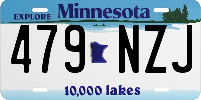 MN license plate 479NZJ