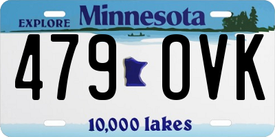 MN license plate 479OVK