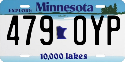 MN license plate 479OYP