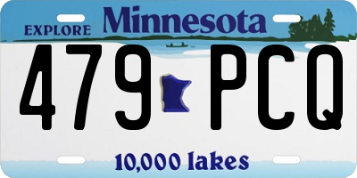 MN license plate 479PCQ