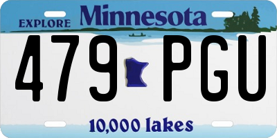 MN license plate 479PGU