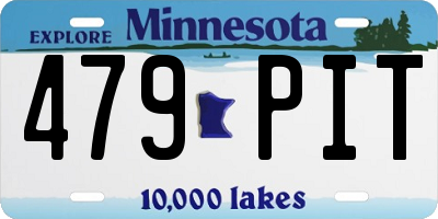 MN license plate 479PIT