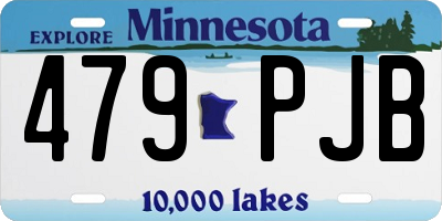 MN license plate 479PJB