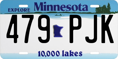 MN license plate 479PJK