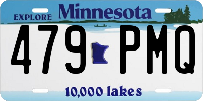 MN license plate 479PMQ