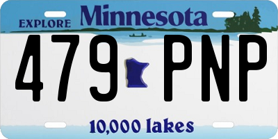 MN license plate 479PNP