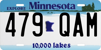 MN license plate 479QAM
