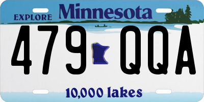 MN license plate 479QQA