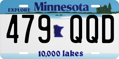 MN license plate 479QQD