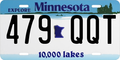 MN license plate 479QQT