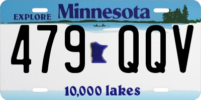MN license plate 479QQV