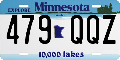 MN license plate 479QQZ