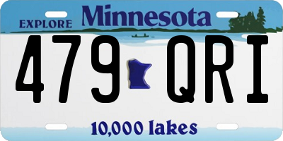 MN license plate 479QRI