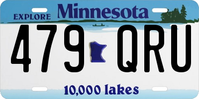 MN license plate 479QRU