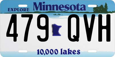 MN license plate 479QVH