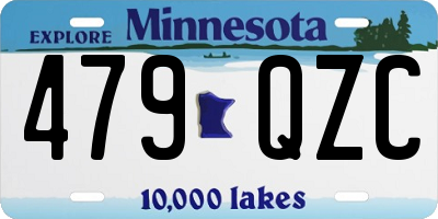 MN license plate 479QZC