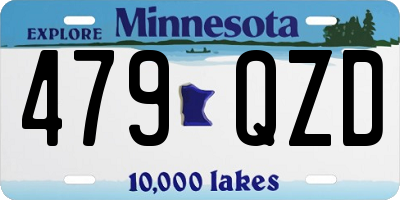 MN license plate 479QZD