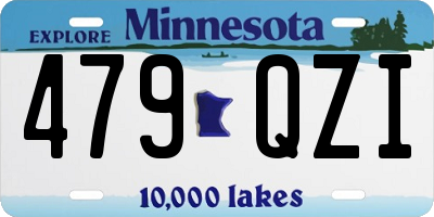 MN license plate 479QZI