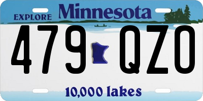 MN license plate 479QZO