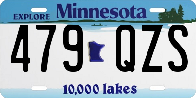 MN license plate 479QZS