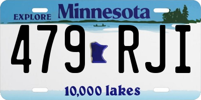 MN license plate 479RJI