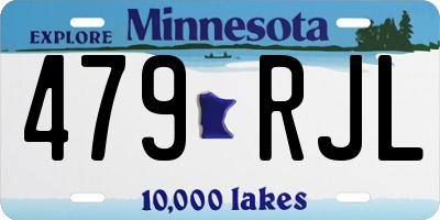 MN license plate 479RJL