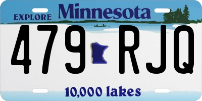 MN license plate 479RJQ