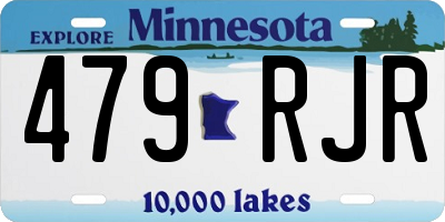 MN license plate 479RJR