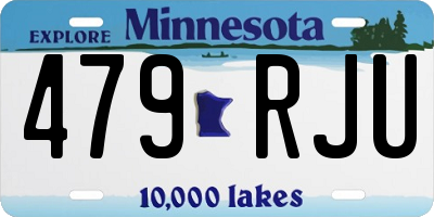 MN license plate 479RJU