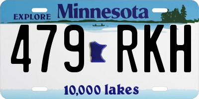 MN license plate 479RKH